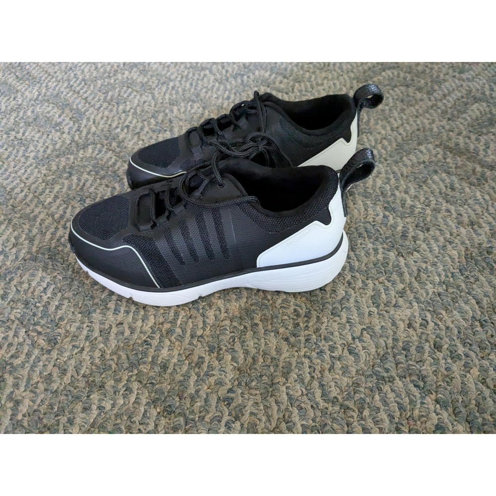 Dr. Comfort Performance Black White Mesh Athletic Walking Shoes Sneakers